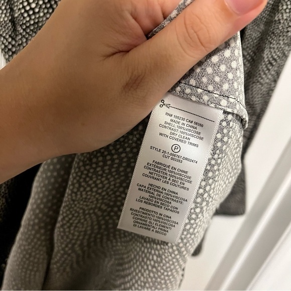 Equipment Femme Abelina Belted Dress True Black Sandshell Size 8 P1 - Picture 6 of 9